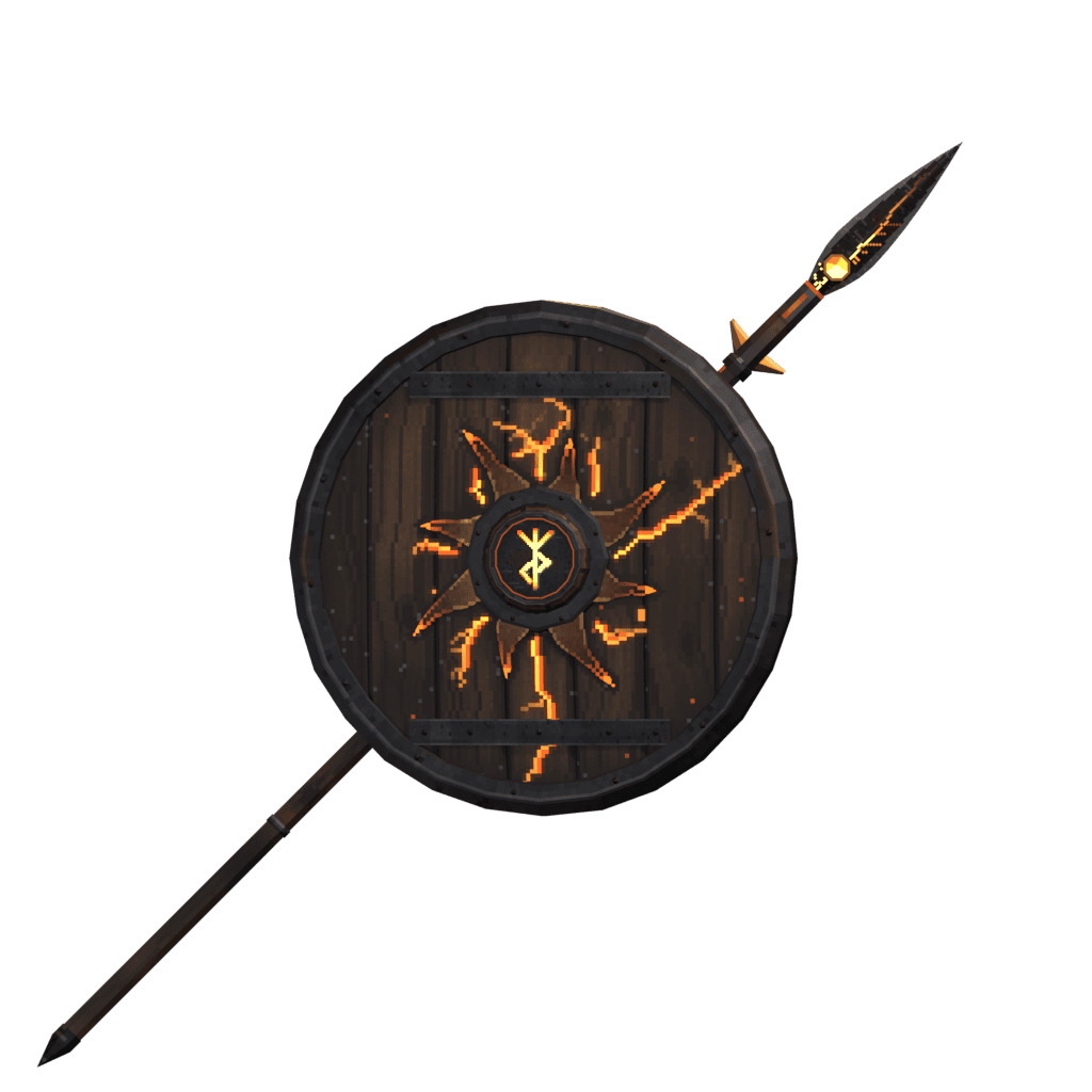 Ember Shield and Ember Spear