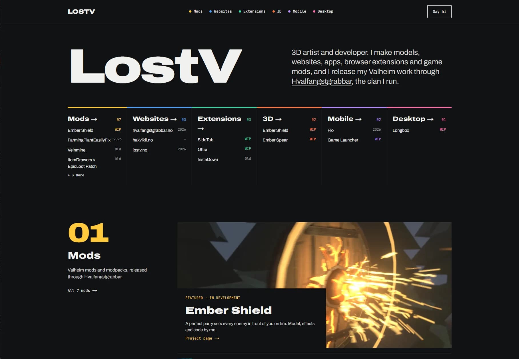 lostv.no homepage